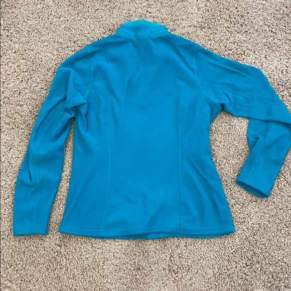 The North Face teal 1/4 zip fleece pullover - Picture 4 of 7